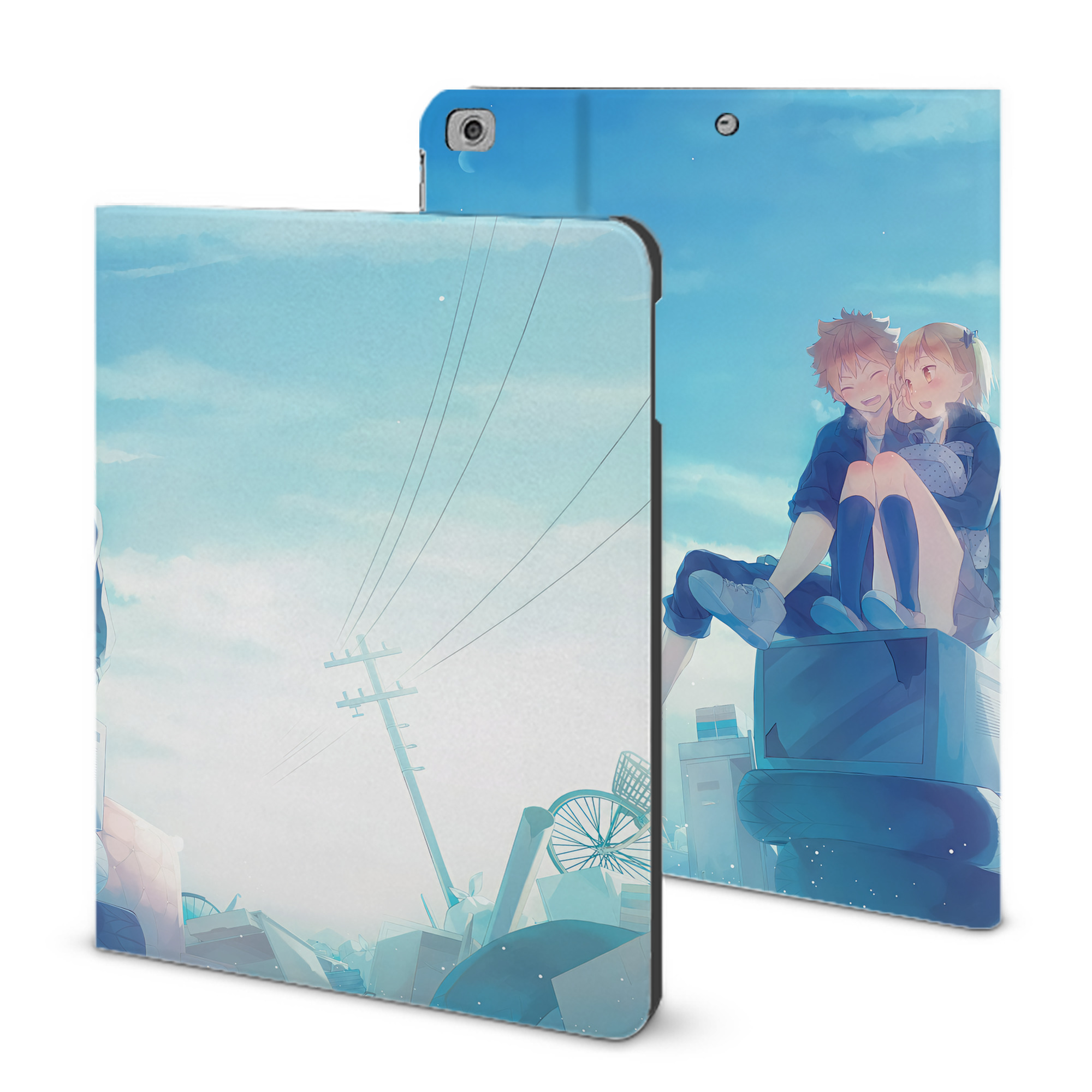 （画像用） ハイキュー!! Haikyu!! IPad ケース ブック型 PUレザー TPU 耐衝撃 軽量 薄型 ペン収納なし 全面保護 IPad 各モデル対応